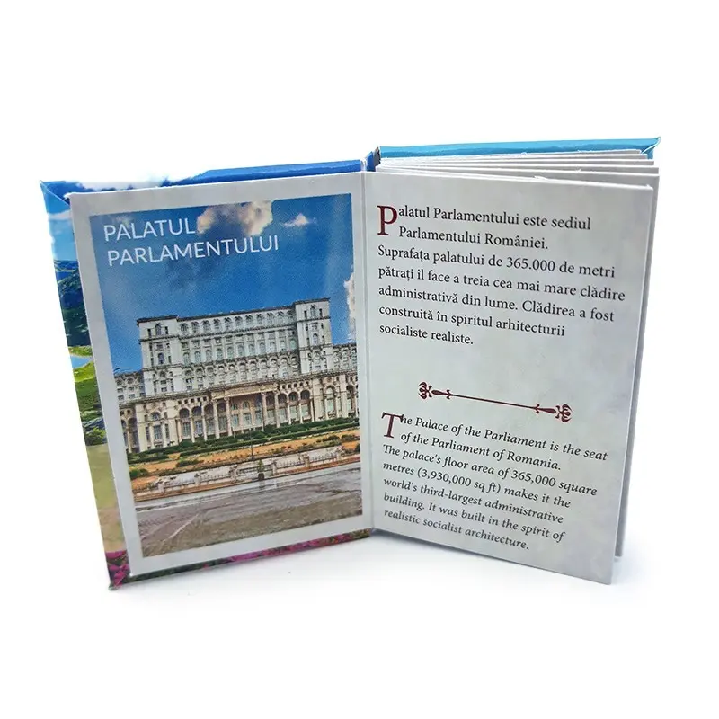 Romania, magnet carte bilingv romana si engleza, model 2